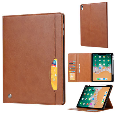 OEM/ODMの革Ipadの電話箱の防塵耐震性の贅沢な本物