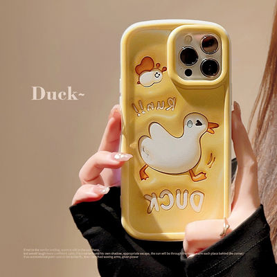 ステレオ 3D Fun Duck アップル 携帯ケース iPhone 11 12 14 13 14pro マックス 全パッケージ