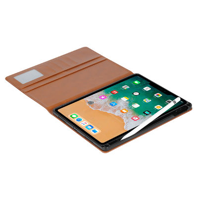 OEM/ODMの革Ipadの電話箱の防塵耐震性の贅沢な本物