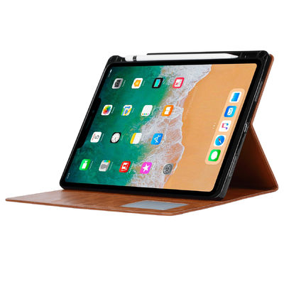 OEM/ODMの革Ipadの電話箱の防塵耐震性の贅沢な本物