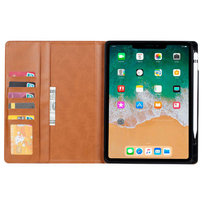 OEM/ODMの革Ipadの電話箱の防塵耐震性の贅沢な本物