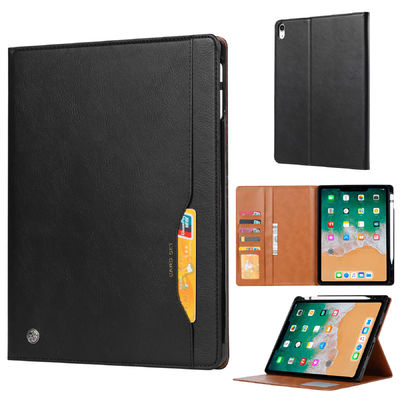 OEM/ODMの革Ipadの電話箱の防塵耐震性の贅沢な本物