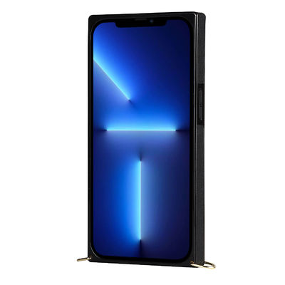 絶妙なIphoneの札入れの箱革OEM/ODMの黒の電話箱