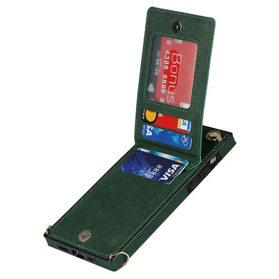 贅沢な革電話箱の本革Iphoneの札入れの箱