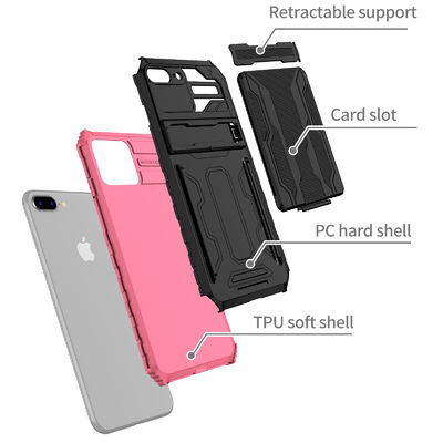 iPhone 7レザーの電話箱の革札入れの電話箱のIphoneの革