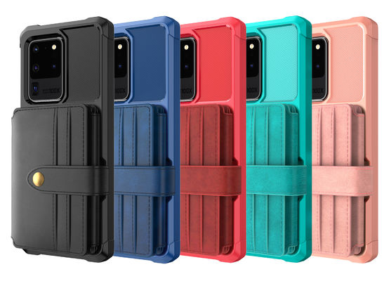 サムスンの耐震性の保護例の取り外し可能なレトロの革場合