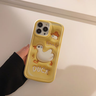 ステレオ 3D Fun Duck アップル 携帯ケース iPhone 11 12 14 13 14pro マックス 全パッケージ